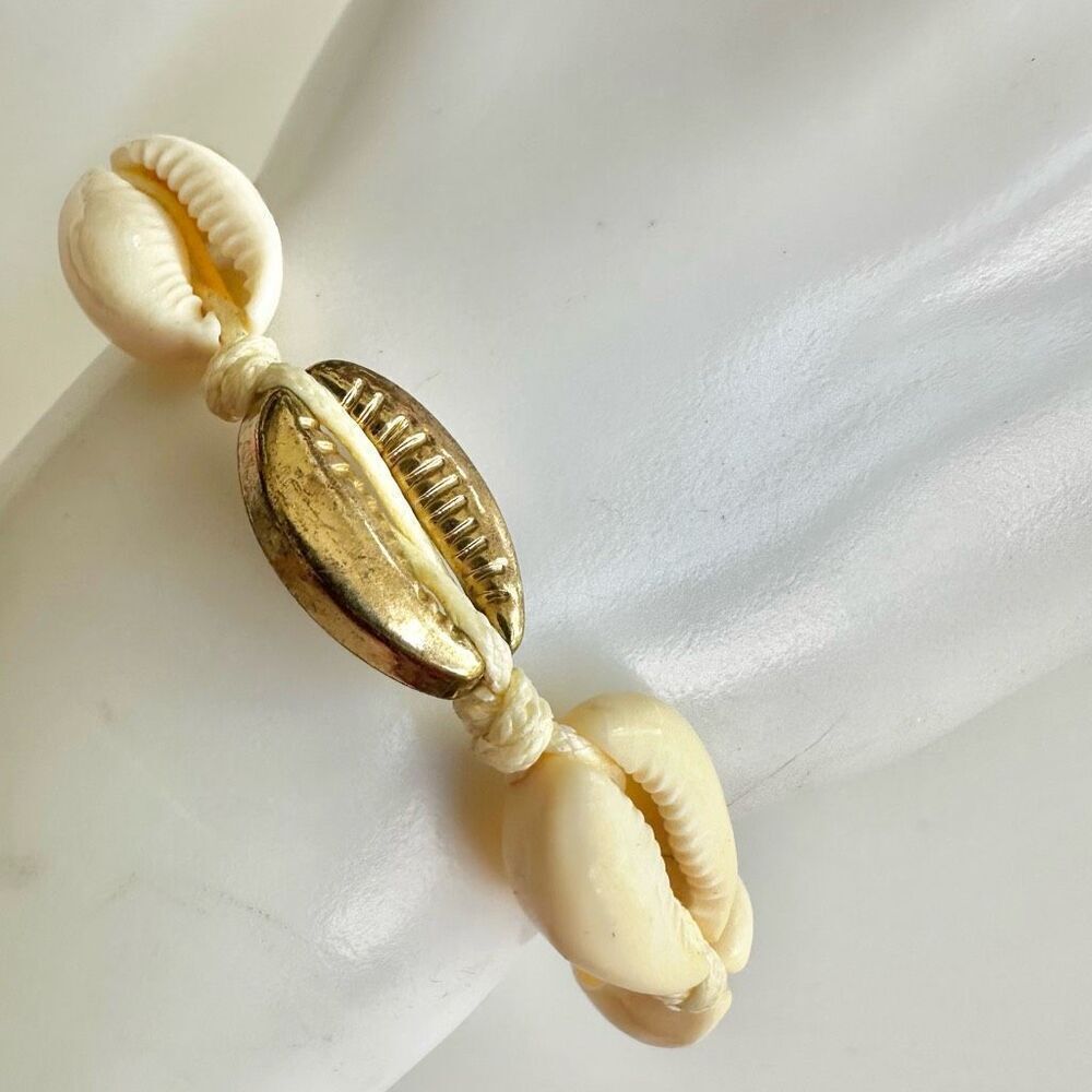 Cowrie shell bracelet